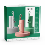 Powerbank mini 5000 mAh Lightning, Type-C, USB