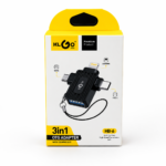Adapter KLGO 3-in-1 otg USB HB-6 - Image 2